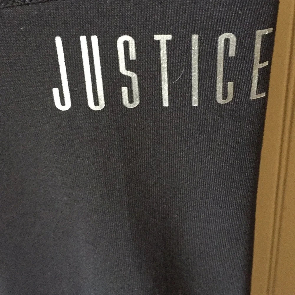 Justice black‎ leggings size 5